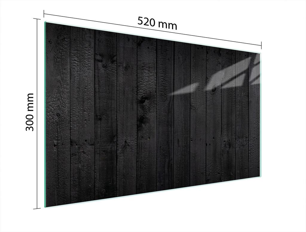 SZKLANA DESKA DO KROJENIA 52x30 DREWNO