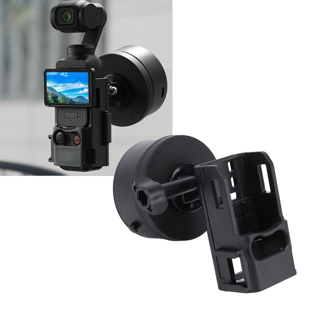 Suction Cup Car Mount 3 for Action Aluminum Alloy Car Adheres to and Side Easy Includes Expansion Magnetic Stand for Convenient Shooting Cameras,