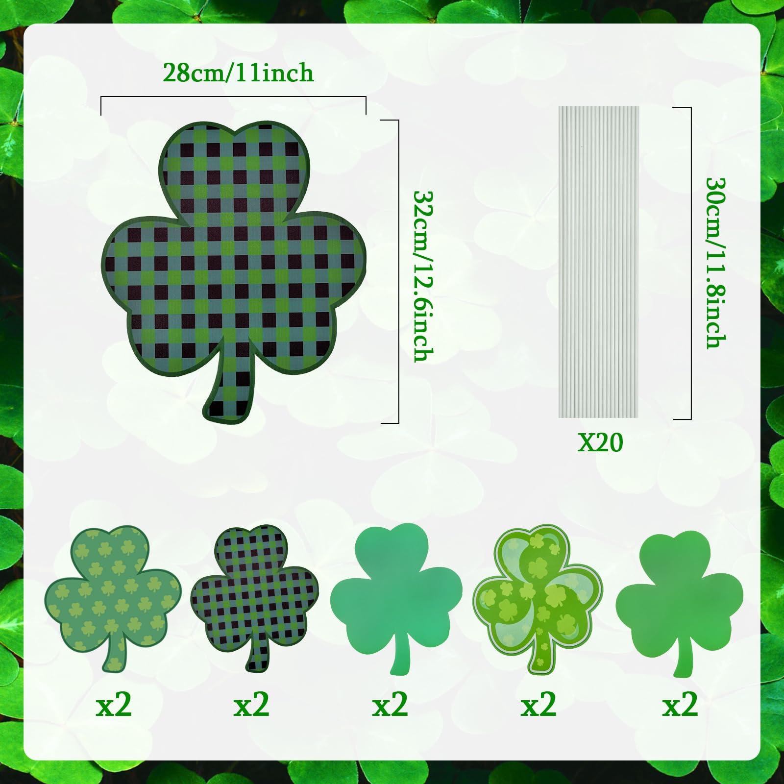 St. Patrick s Day Four-Leaf Clover Yard Decoration Board SRZKB3246
