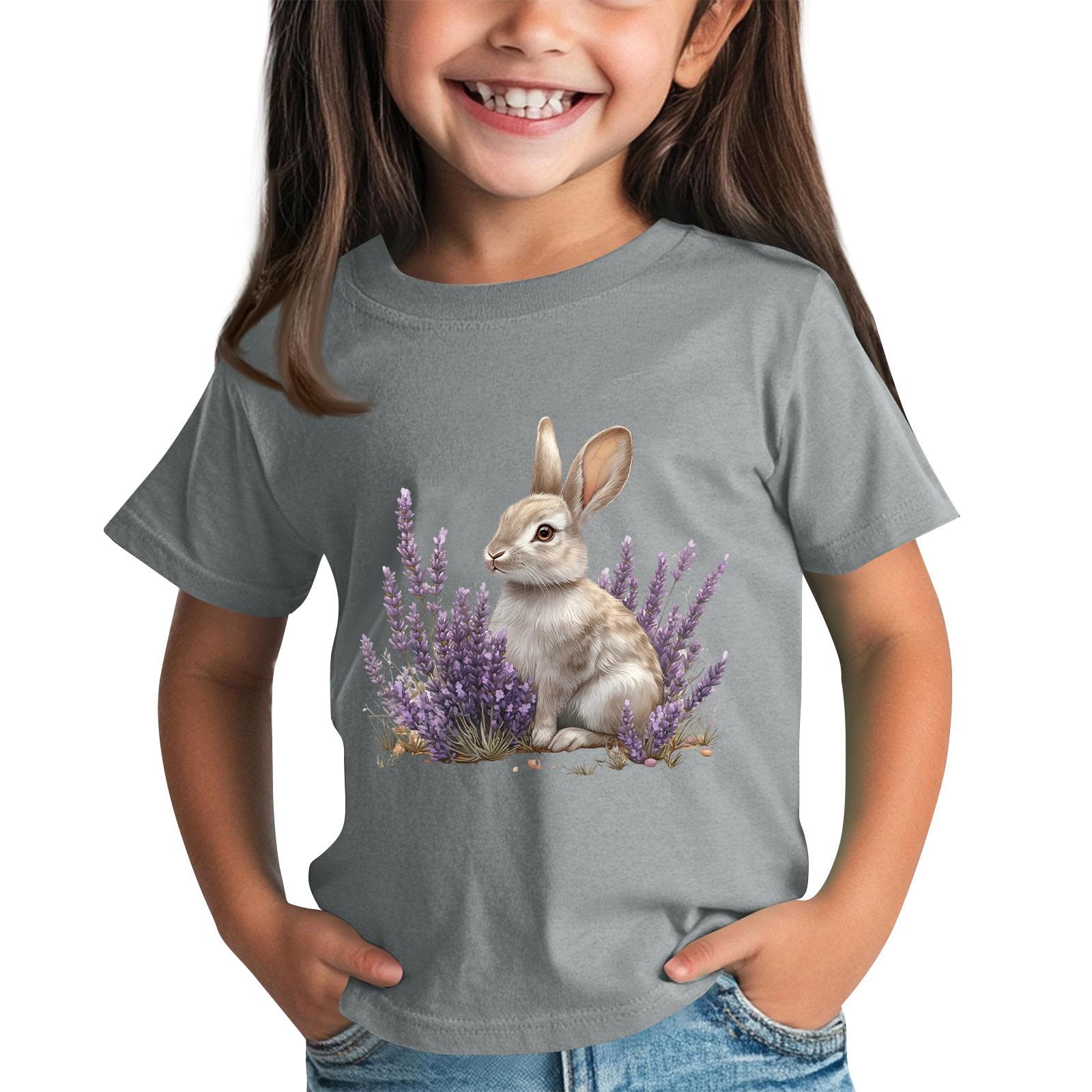 

Children s Short Sleeve Neck T-Shirt Animal Print Daily Casual Top 160