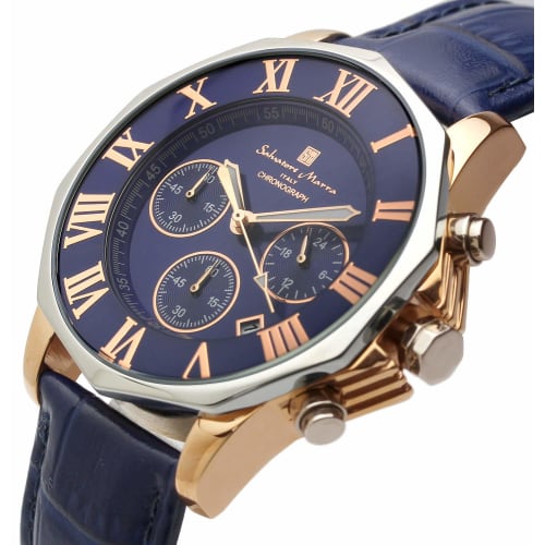Salvatore Marra Men's Chronograph Watch, Water Resistant to 10 ATM, Italian Brand, Online Exclusive Model