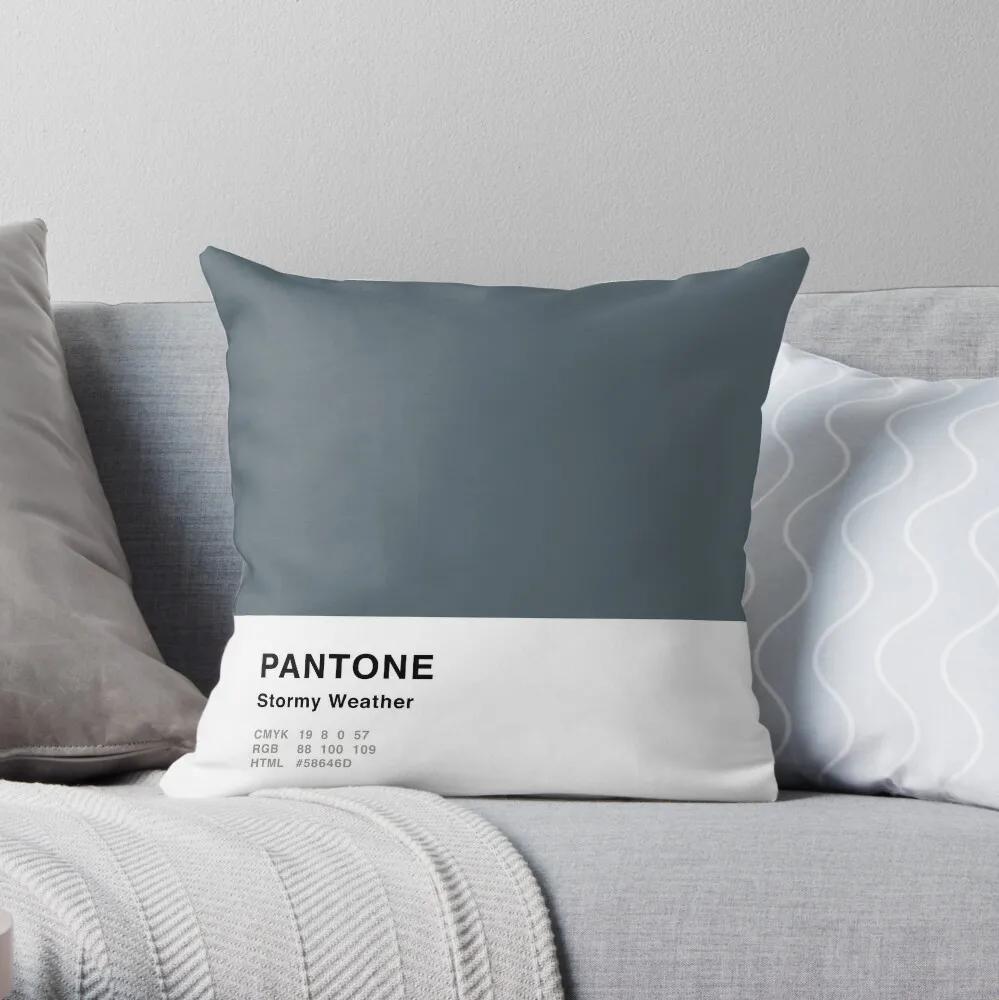 

Stormy Weather Grey Pantone Simple Design Throw Pillow Pillowcases Cushion Covers Sofa Pillow Cases 12x12Inch