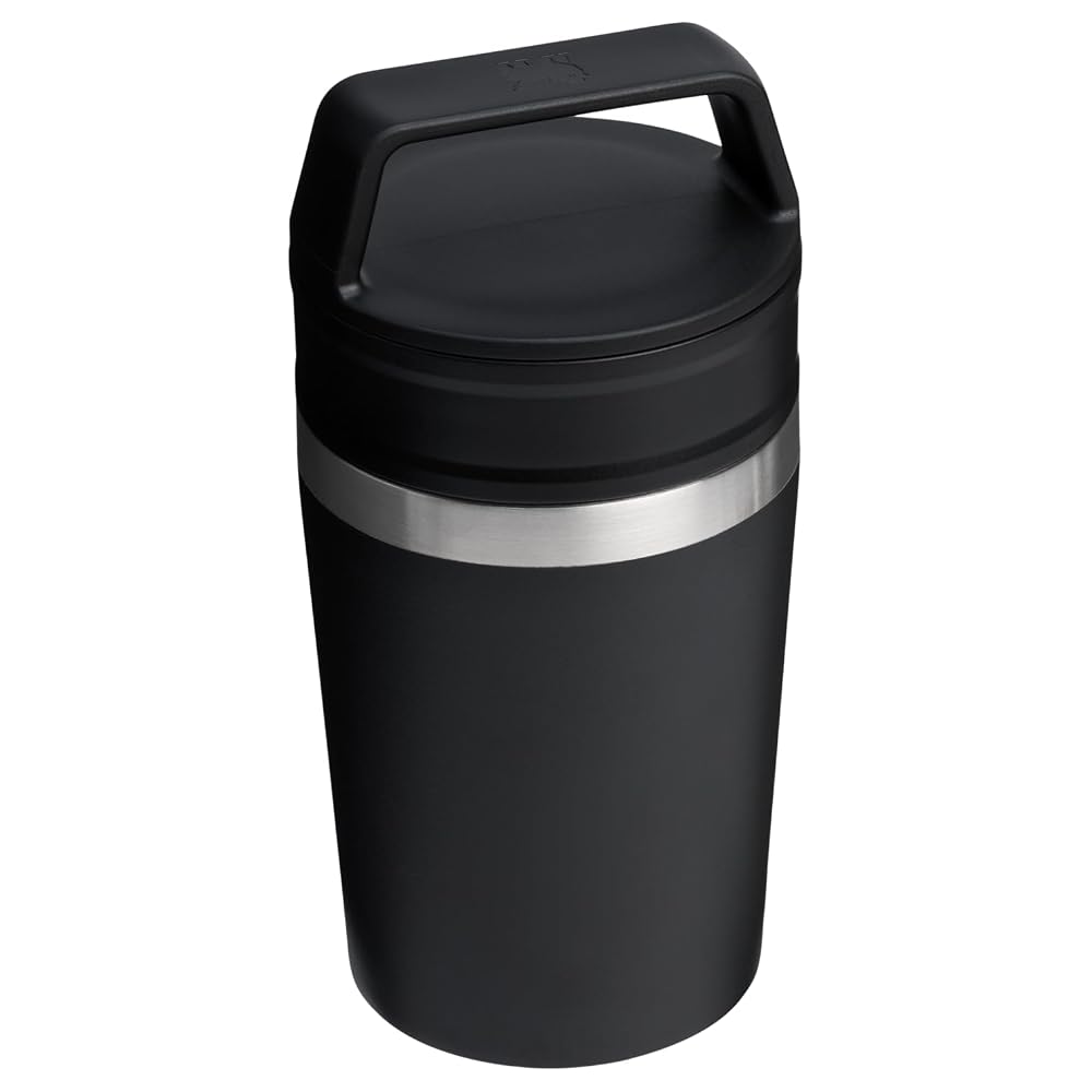 Stanley 1913 Cafe To Go Travel Vacuum Insulated Mug, Black, 20 oz (0.23L)