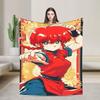 P-Chan Ranma 1/2 Manga Blankets Comedy Flannel Novelty Soft Throw Blanket for Bedding Lounge Autumn/Winter