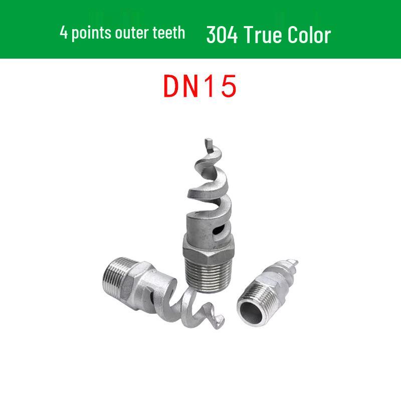 Stainless Steel Anti-Clog Spiral Spray Nozzle for Cooling Tower & Fire Protection