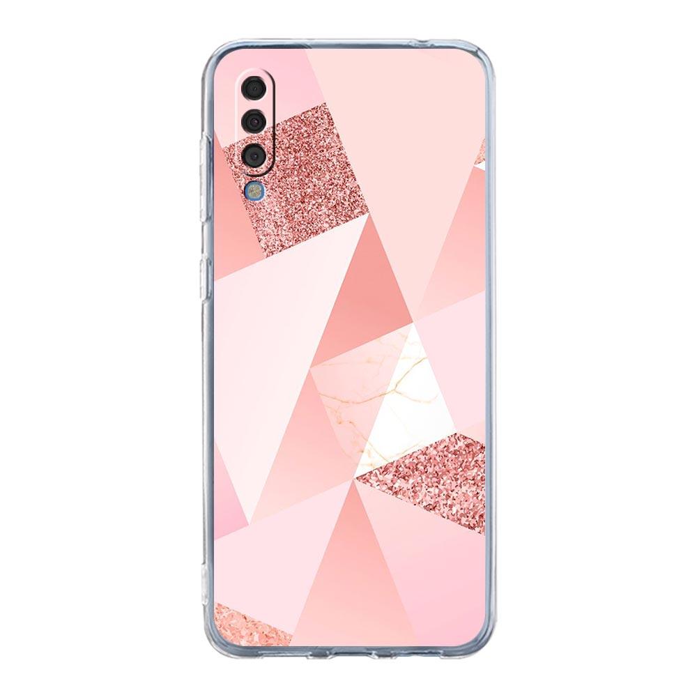 Marble Geometric Phone Case For Samsung Galaxy A52 A50 A70 A10 A30 A40 A20S A20E A02S A12 A22 A72 A32 5G A04s Soft Clear Cover