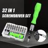 Screwdriver Set 33 In 1 Phillips Torx Hexagonal Precision Screw Driver Bit Manual Repair Tool for iPhone PC Camera Watch Glasses