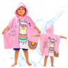 Alpaca Hooded Beach Towel Poncho 120X60 Cm For Children