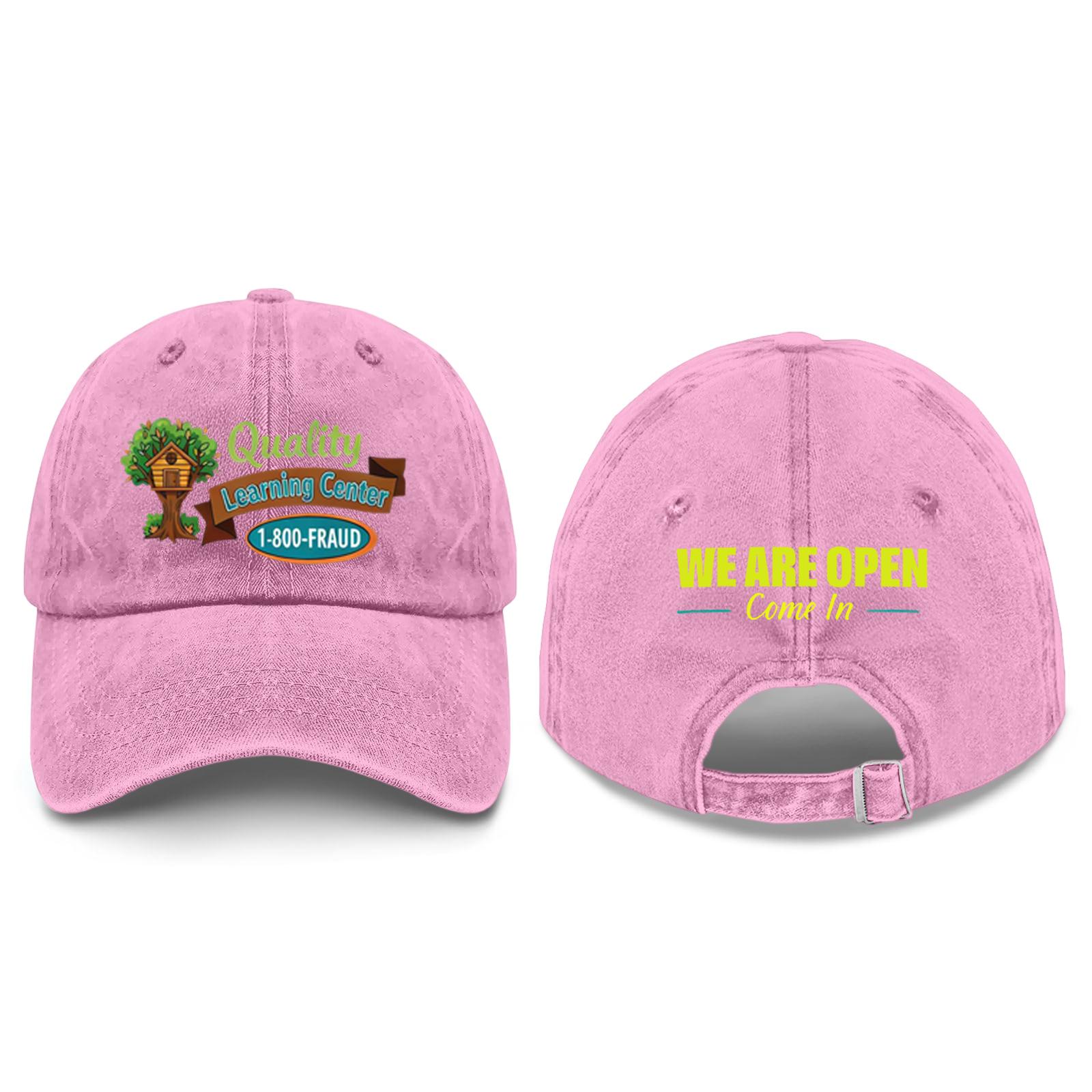 

Unisex Casual And Fashionable Printed Baseball Cap one size рожевий