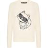 Karl Lagerfeld Sweaters Women's Ecru Crew Neck Moderate Other P27L2318110