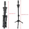 Hairdressing Training Head, Salon Model Mannequin Hair Salon Holder MT27B Black Wigs Tripod Stand Black