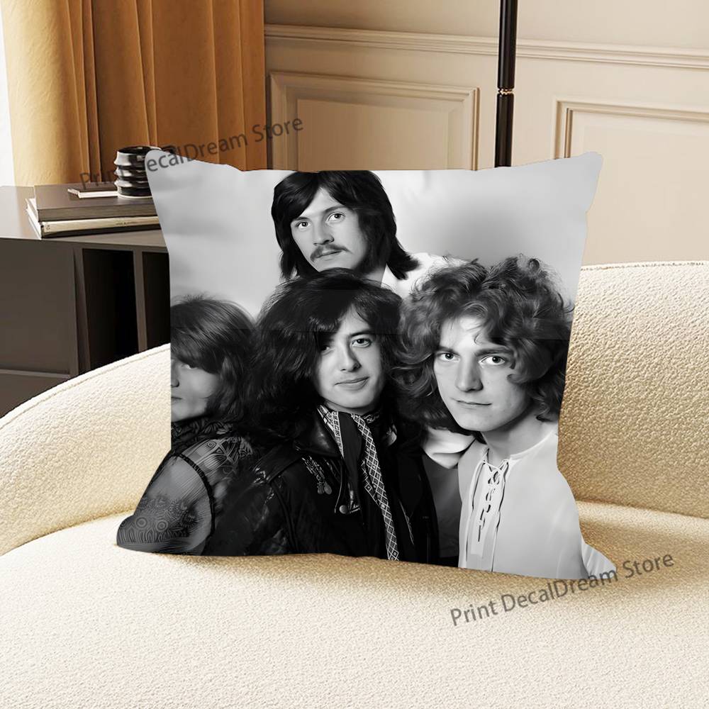 Hot LLed ZZeppelins Band Pillow Case For Sofa Decor Car Office Room Printing Cushion Cover Decorations and Protector