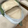 Schoolbag Summer New Mori Simple Student Schoolbag Splicing Fashion Foreign Casual Backpack Large Capacity Men's and Women's Backpack