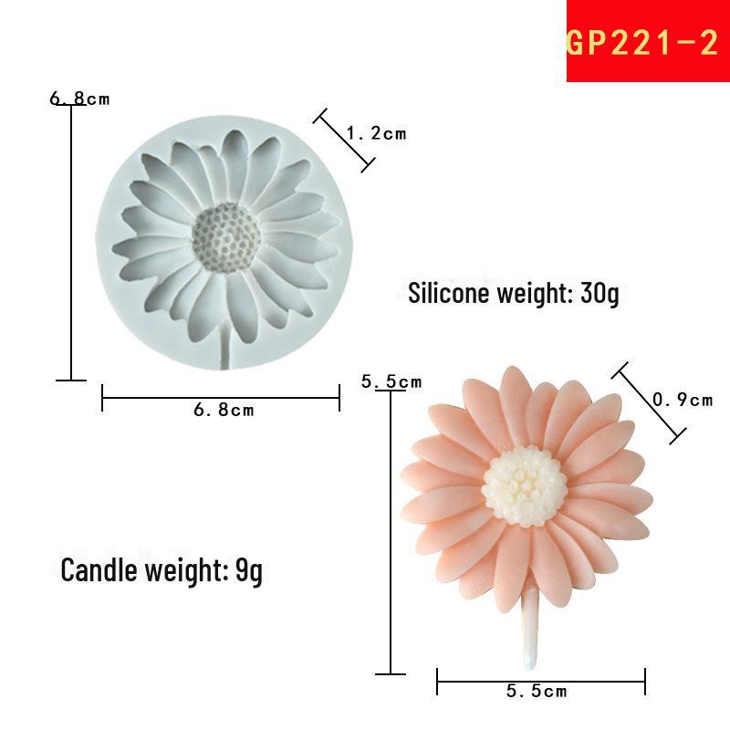 

Силиконовая форма для ароматерапии «Цветок маргаритки» для изготовления каменных диффузоров и декоративных подвесок