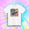 Bull Rider T-Shirt Cowboy American Flag Rodeo Western Tee S-5XL