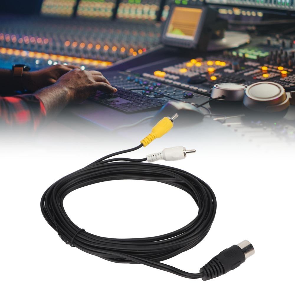 9.8ft DIN 8Pin To 2RCA Cable Plug and Play DIN 8Pin Male To 2RCA Male  Old Audio Equipment