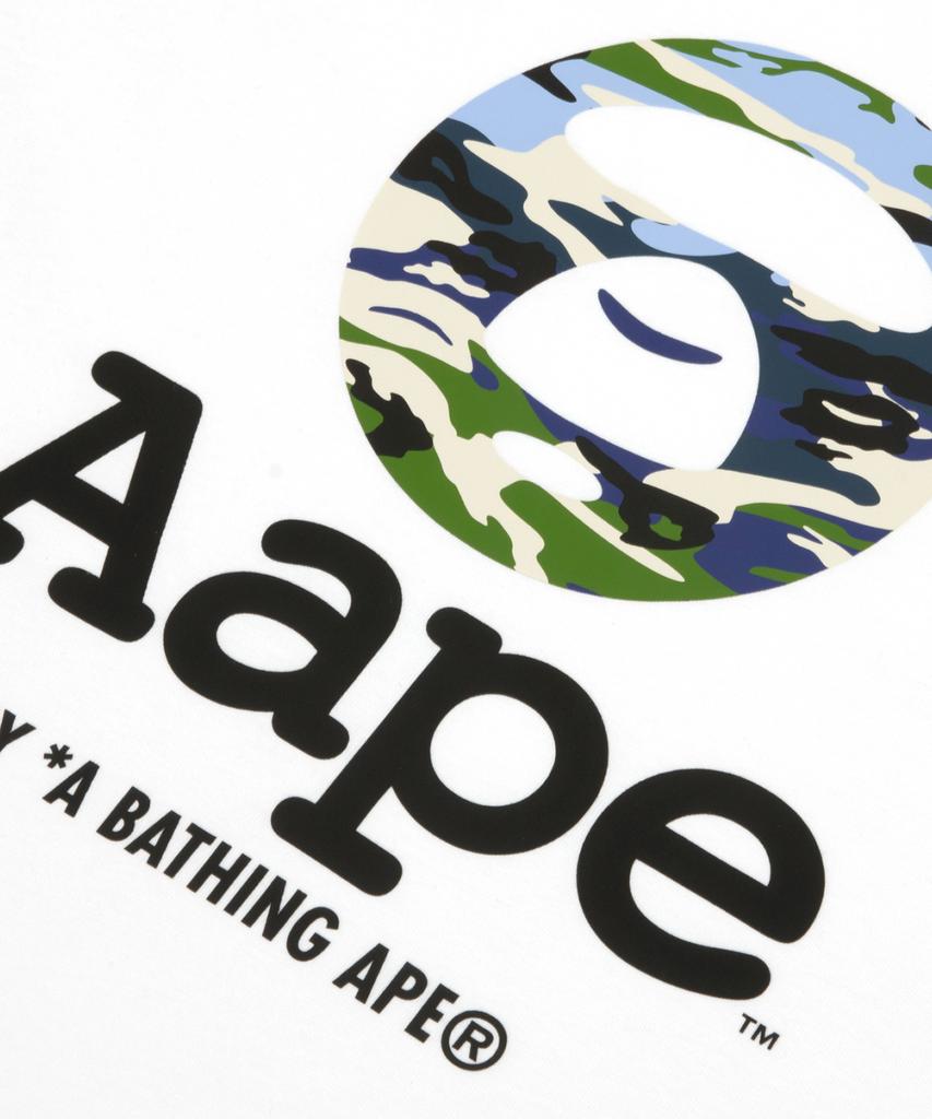 Eipeu Moonface Multi Camo Logo Short Sleeve T-Shirt - White / Aaptem1834Xxqwhx