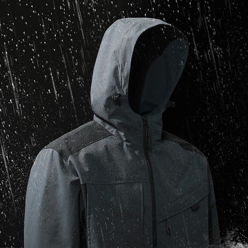 New Spring and Autumn Thin Hooded Outdoor Single Punch Men's and Women's Same Windproof and Waterproof Jacket