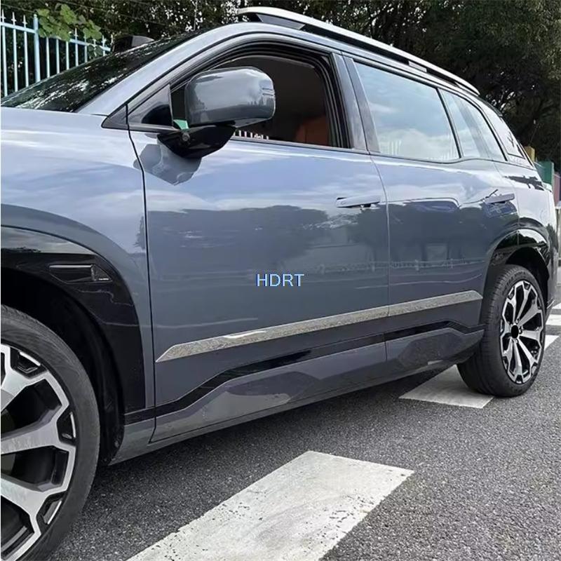 For GAC Aion V 2th 2025 + Car Door Side Skirt Edge Body Anti Collision Trim Protector Decoration Accessories Exterior Sticker