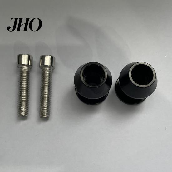 2 Pezzi Universali M8 Lega di Alluminio Moto Bobine Forcellone Cavalletto Paddock