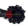 49MD Ornate Gothic Wedding Fascinator With Rosette Ribbon Roses And Adjustable Hair Clip Design