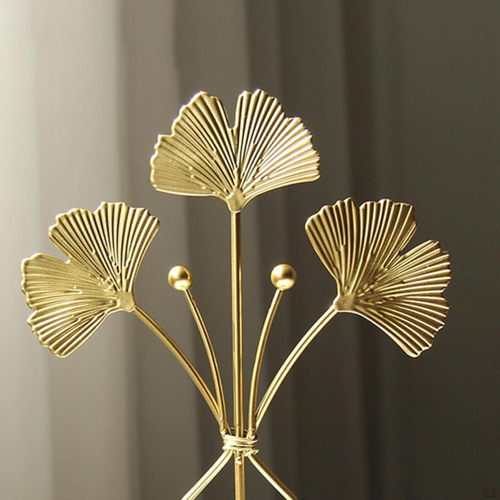 Sculpture Statue with Base Metal Decoration Home Desktop Decorations