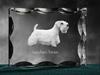 Sealyham Terrier, Cowley Terrier – Crystal with a picture of a dog, glass statuette with a picture | Art-Dog