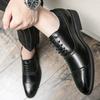 Fashion Men's Dress Shoes Fashion Pointed Leather Shoes Casual Business Office Footwear Banquet Dress Shoes for Men Wedding Shoe Oxfords