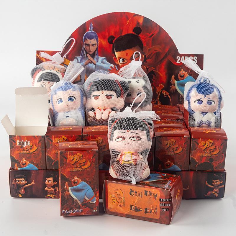 

Фигурка Нечжа Рука Набор Игрушек Сюрприз - 40 шт. Мялки и Куклы-украшения для Детей All Rewards with Slow Rebound Squishy