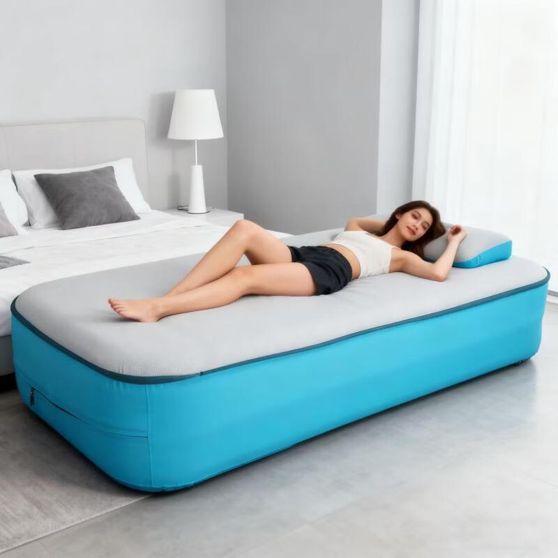 ZISIZ Inflatable Air Mattress with Fabric Cover