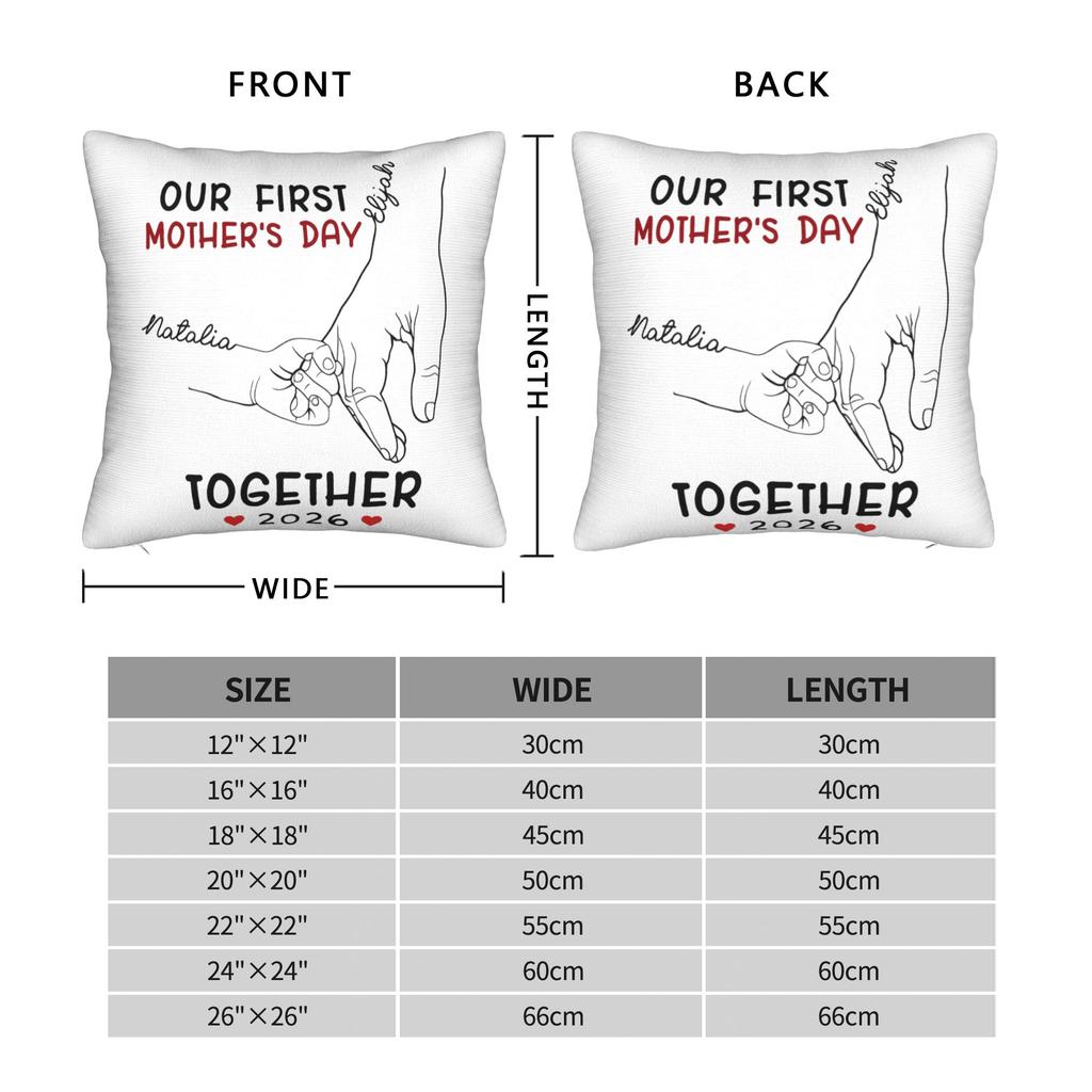 Pillow Cover Our First Mothers Day Together Fashion Pillow Case For Chair Sofa Home Decor Pillowcases
