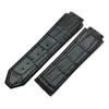 25 mm * 19 mm weiches Armband für HUBLOT Big Bang Series Uhrenarmband aus Leder und Silikon