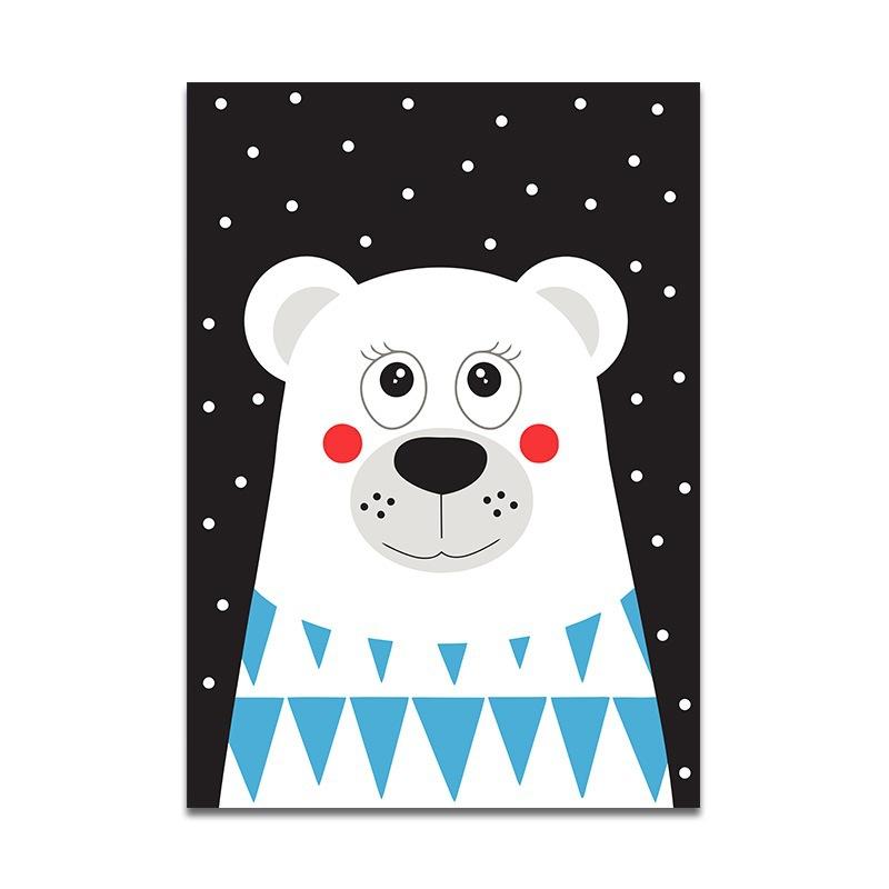 

Плакат со статистикой рождения ребенка, мультяшный розовый детский холст, художественный принт, картина, настенная картина, украшение для комнаты для девочек, медведь, звезда, животное 21*30cm