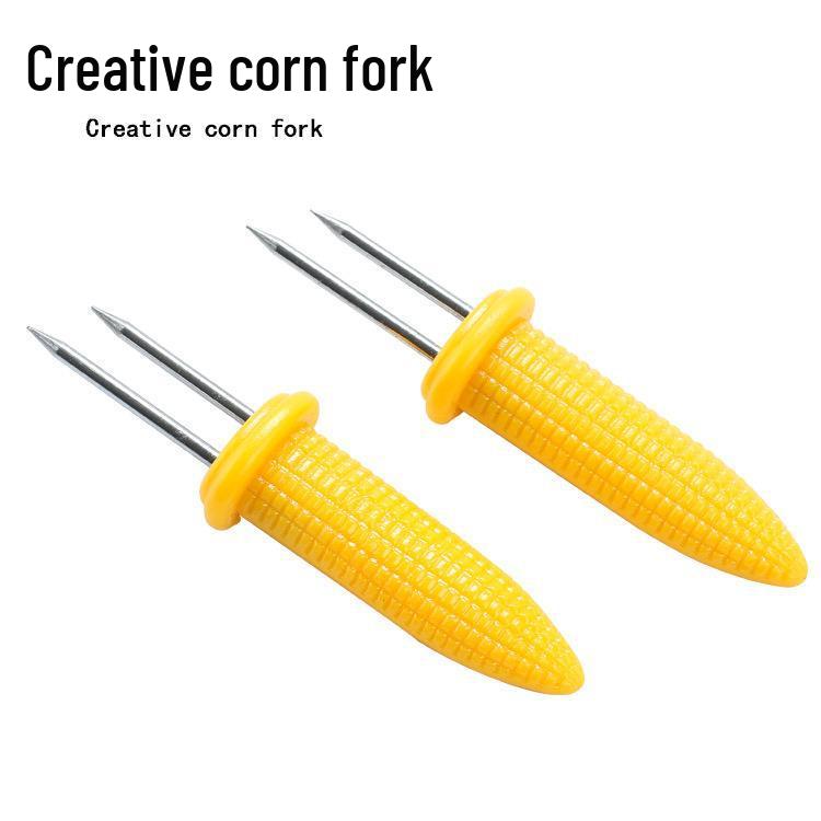 Small Stainless Steel Corn Needle & Barbecue Fork - Creative Kitchen & Outdoor Tool