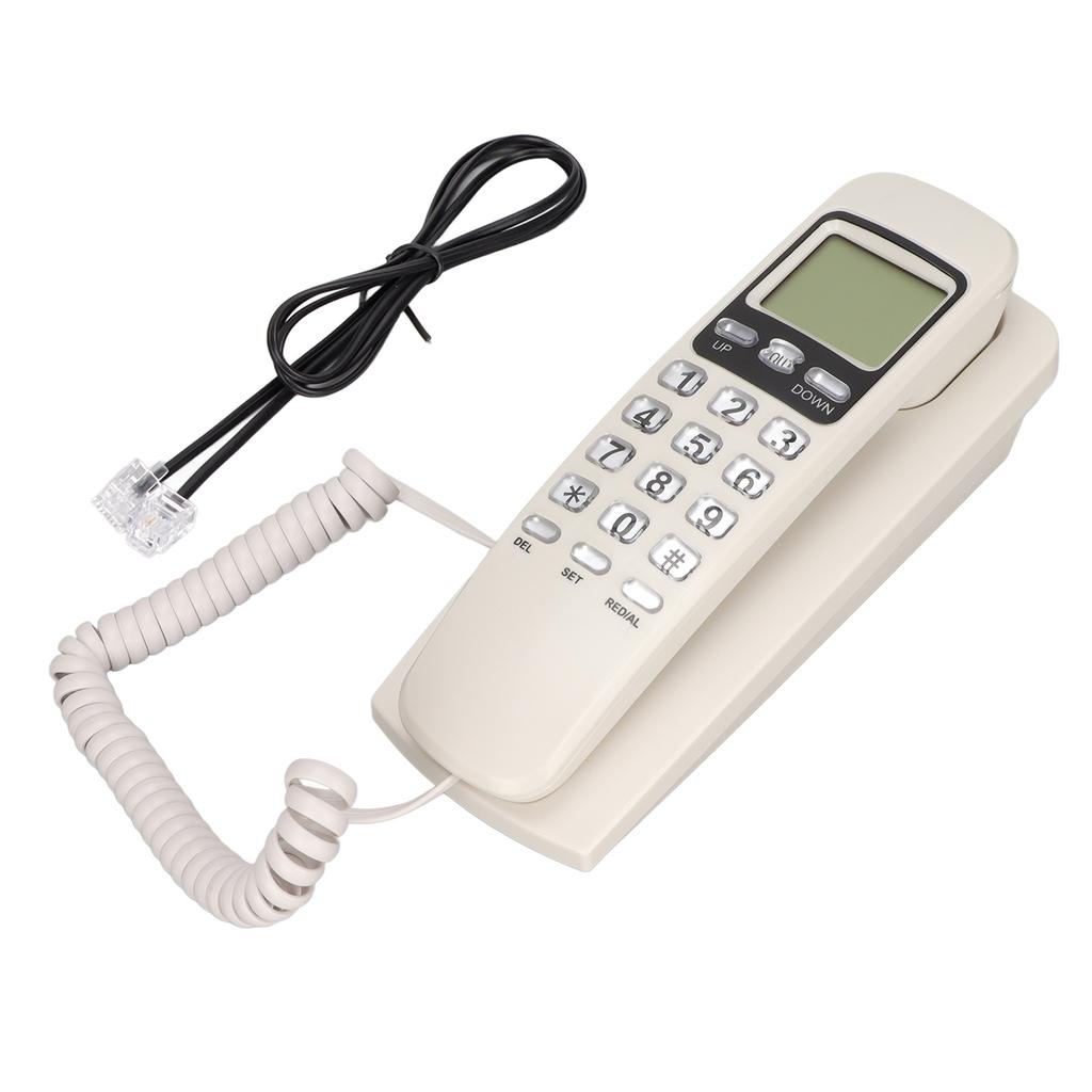 KXT777CID Drátový nástěnný telefon Kalendář LCD displej Funkce opakování Pevná linka Drátový telefon pro hotel