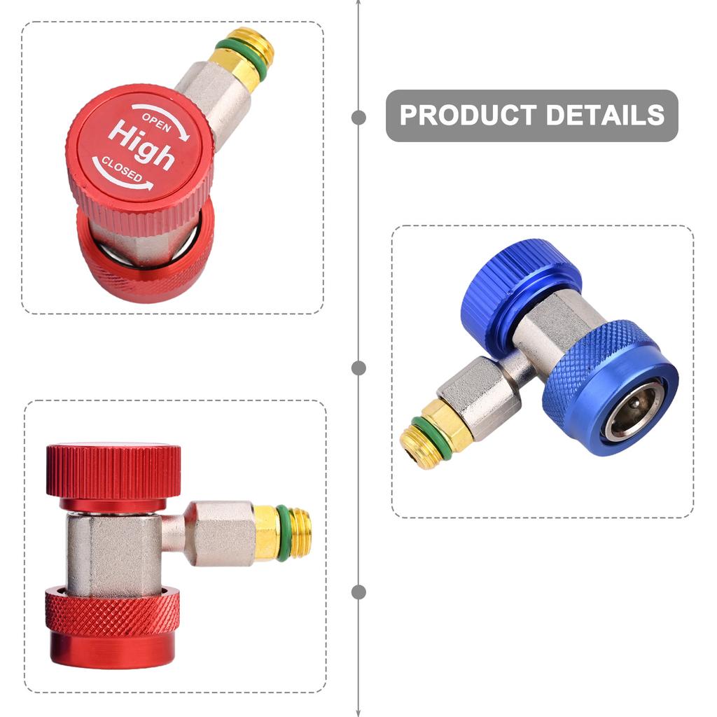 AC Issues Automotive Air Conditioning Systems Auto AC Manifold Gauge Coupler Connector Adapter Coupler Manifold Gauge