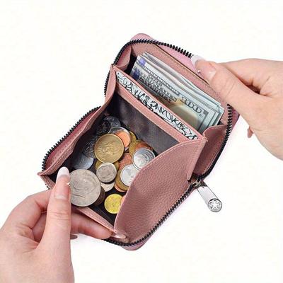 Portafoglio Unisex Stile Giapponese Fisarmonica Scomparti Multipli per Carte Zip Portamonete Grande Capacità Piccola Custodia per Donna Portafoglio Portamonete Portafoglio Piccolo