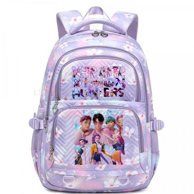 Rucsac Mare pentru Studenți Stil Vânător de Demoni Inspirat din K-Pop pentru Călătorii în Aer Liber Școală Utilizare Zilnică 20-35L Căptușeală Impermeabilă