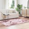 VidaXL Tapis Shaggy à poils longs rose poudré 120x170 cm polyester, tapis, tapis de chambre, tapis moderne, tapis de salon, 4102825