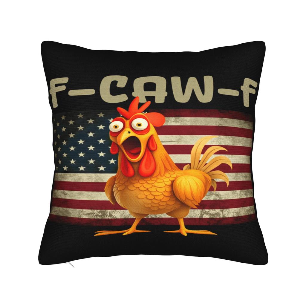 Chicken F-CAW-F  Pillowcases  Vintage Pillow Case For Sofa Car Home Decor Comfy Pillow Cover