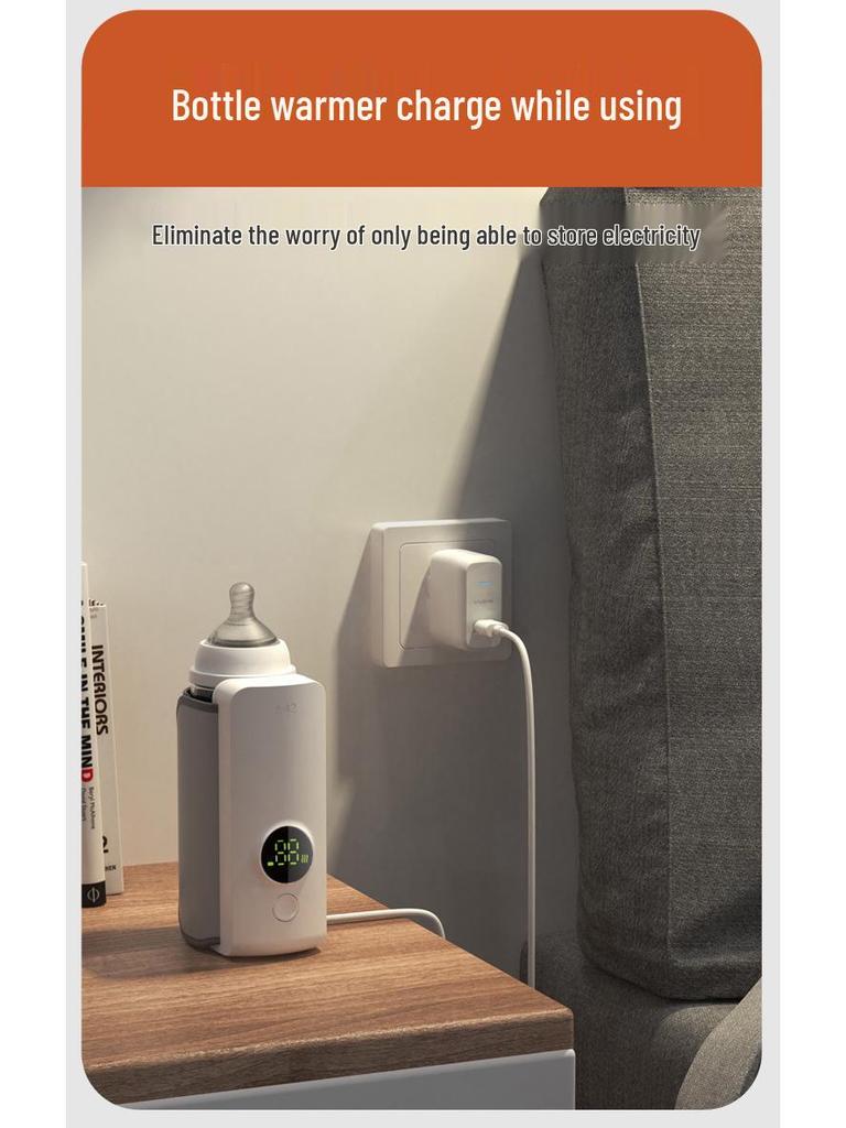USB Car Charging Portable Milk Bottle Warmer and Insulation Sleeve