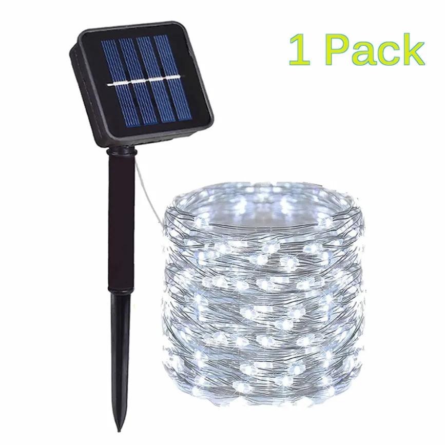 Solar String Lights Outdoor 5m/10m/20m/30m Fairy Lights  with 8 Modes Copper Wire Lights for Garden Decorations Yard Wedding