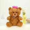 Cute Bear Bow Plush Toy Cute Cartoon Girl Child Bedroom Decoration Doll Gift