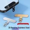 Ultra-Thin Stainless Steel Rotating Phone Lanyard Clip with Anti-Lost Sticker
