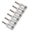6Pcs U Shaped Electric Guitar Bridge Saddles Tremolo Metal Roller Screw Saddle Replacement