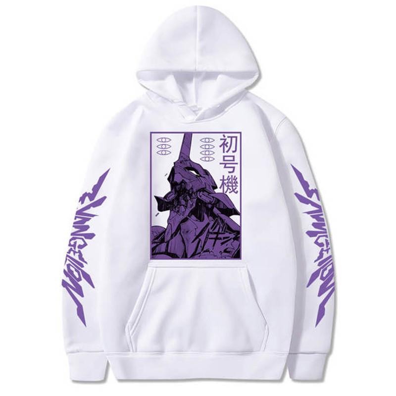 Giapponese Anime Evangelion Uomo Felpe con cappuccio Moda Viola Grafica  EVA-00 PROTO TIPO Unisex Inverno Oversize Felpe Manica Lunga acquista in  modo economico — spedizione gratuita, recensioni reali con foto — Joom