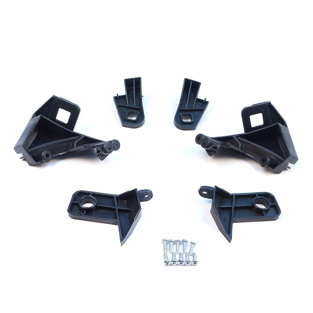 EHL500+EHL501 Headlight Holder Mount Repair Bracket Tab Set Left Right Side for Fiat Doblo MK2 263 2010-2014 Pre-Facelift 51810671 51810672