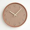 Japanese Art Wall Clock Modern Design Creativity Digital Wall Clock Living Room Nordic Wooden Bamboo Creative Wall Decoration