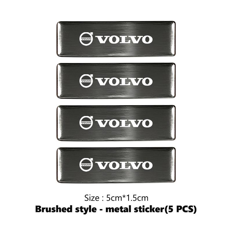 nqgdf9 Car Logo Body Sticker Aluminum Alloy Emblem Auto Stickers For Volvo XC60 XC90 S60 S80 V60 C70 S40 C30 V90 V60 C40 XC40 V70