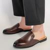 Übergröße 45 46 Slip-On Mules Freizeitschuhe Loafer Lässige Halbschuhe Für Herren Ledersneaker Backless Slides Sandalen